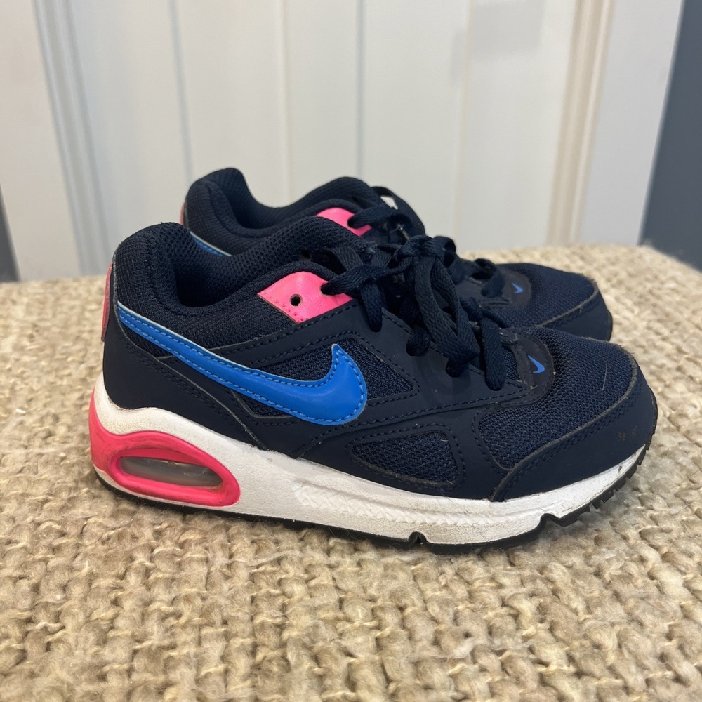 Nike Air Max IVO GS Kids Sneakers Navy Pink Blue White Mesh US 10.5 Youth